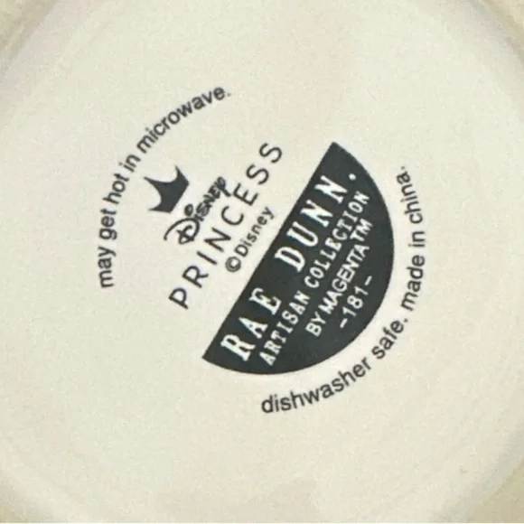 RAE DUNN Disney "PRINCESS AND THE FROG" Double Sided Mug GREEN Interior Used - Picture 6 of 6